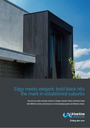 Edgy meets elegant: bold black hits the mark in established suburbs