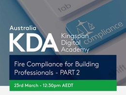 New webinar on March 23: Fire Compliance for Building Professionals – Part 2