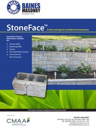 Build a stunning masonry wall with Baines Masonry StoneFace™