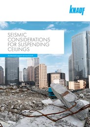 Seismic considerations for suspending ceilings