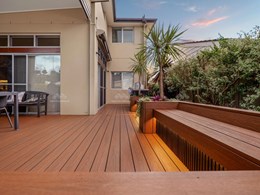 Outdoor refurbishment with NewTechWood decking and cladding revitalises Windang seaside home