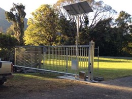 Magnetic’s solar powered MCG cantilever gate installed at rural dam site