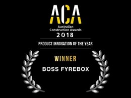 BOSS FyreBox recognised for innovation at Australian Construction Awards