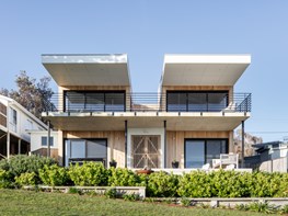 White and Timber House | Kibbin Design Studio