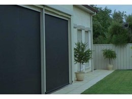 Visiontex Solar durable outdoor mesh awnings from HVG Decorative Fabrics and Films