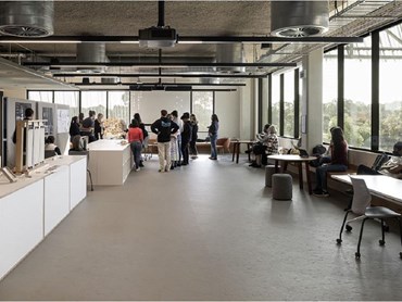 Marmoleum flooring at the Curtin School of Design and the Built Environment