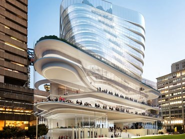 FJMT have submitted a proposal for the redevelopment of a new tower on the UTS CB02 site which will also share a podium with 1979-built UTS Tower.
