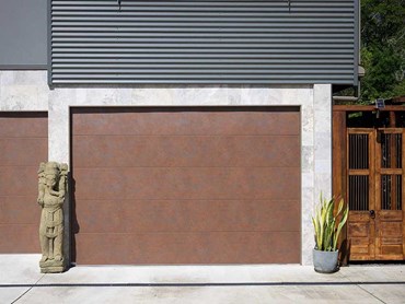 Weathered Iron garage door, Rosemount