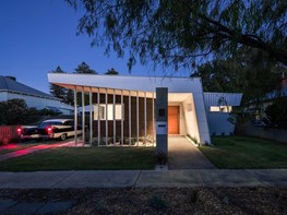 Unique modular design system creates mid-century modern-inspired home