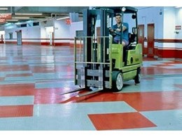 Endura rubber flooring from iRubber is tough enough to take a forklift