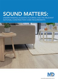 Sound matters: Understanding acoustic flooring and the relevant national construction code requirements