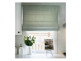 Custom fabric roman blinds available from Suntex