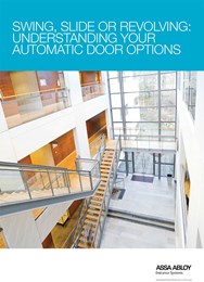 Swing, slide or revolving: Understanding your automatic door options