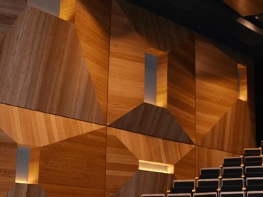 Timber acoustic systems have good sound absorption and diffusion properties 
