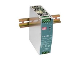 Mean Well introduces 120W and 150W low cost slimline DIN rail power supplies