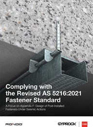 Complying with the revised AS 5216 fastener standard