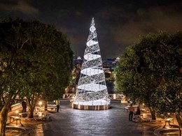 Brookfield ignites the festive spirit with stunning Ribbon Cone Christmas Tree on King Street Wharf