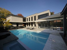Concrete and glass work in harmony at new Ivanhoe home