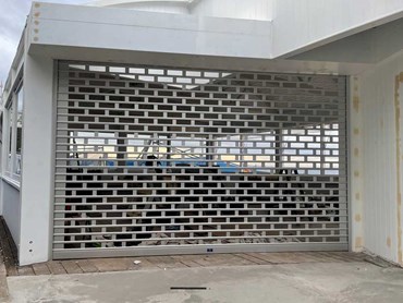 ATDC’s Series 2 security grille at Pelican Pavilion Collaroy Beach