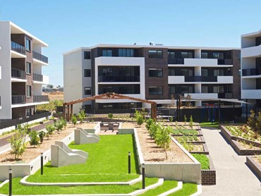 ALAND chose Hebel PowerPattern panels for the facade at Schofield Gardens