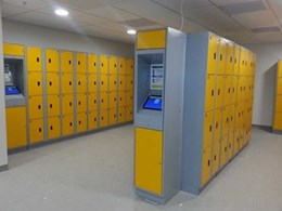 Hi-tech keyless lockers installed at Auckland airport facility