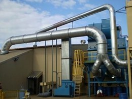 Eziduct Steel Ducting Installed for Bredero Shaw Dust Extraction System