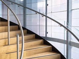 Impressive circular staircase at Sydney luxury automotive studio features Glasshape’s signature TemperShield