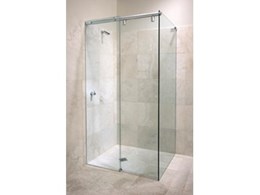 Hydroslide frameless sliding shower doors from Hydroscreen 
