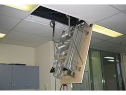 Pull-down access ladder added to heavy duty commercial series from AM-BOSS