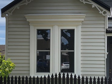 The front windows