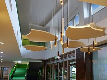 Custom Ecophon solo panels were supplied to the Northern Territory Open Education Centre