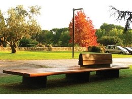 The Comunitario public seat available from Landmark Products