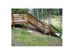 Outdoor timber stairs from Outside Products