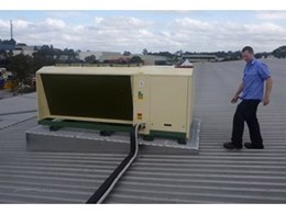 Con-Form air-con platform used in retro-fit of roof-mounted refrigeration unit