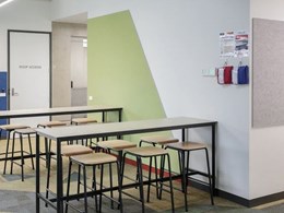 Acoustic panels and baffles transform walls and ceilings at South Morang school