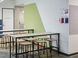 Acoustic panels and baffles transform walls and ceilings at South Morang school
