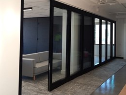 Acoustic operable walls deliver flexibility and privacy to boardroom spaces at RFDS Sydney office