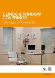 Blinds & window coverings: A pathway to sustainability
