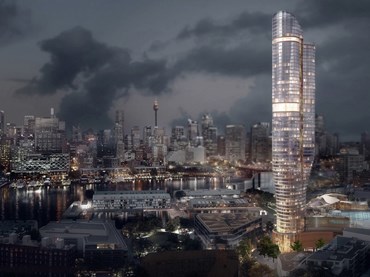 The proposed Ritz-Carlton hotel and residential tower designed by FJMT. Image: FJMT
