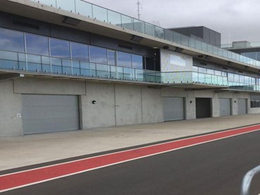 The Bend Motorsport Park featuring B&D's rolling shutter doors