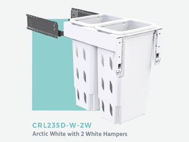 Concelo CRL235 laundry hampers in a white and white combination