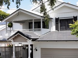 Pre-war Queenslander transformed into modern farmhouse-style home