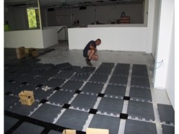 Data and cable management flooring system from Ecotile Australia installed at Monash University