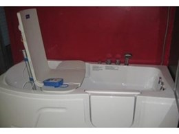 Bath lift economically improves safety and comfort for people with disability