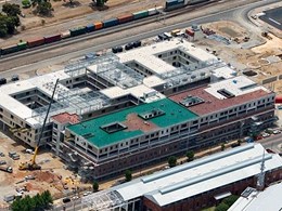 Speedpanel provides fire rating and facade support at Midland Hospital