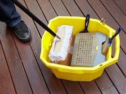 New deck bucket from Cabots makes protecting decks easier