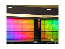 RGB DMX panels from Coolon LED Lighting add colour to commercial interior lighting