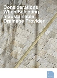 Considerations when selecting a sustainable drainage provider