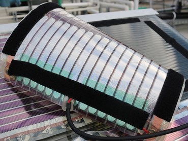 The University of Newcastle has unveiled Australia&rsquo;s first printed solar field. Image: UON
