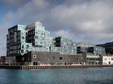 There are several noteworthy elements of the new Copenhagen International School (CIS) building. It&rsquo;s the city&rsquo;s largest school, located on a prominent site by the water in the new Nordhavn district, and looks more like a stack of mismatched shipping containers than a traditional campus. Images: Supplied
